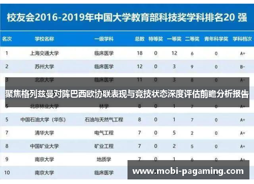 聚焦格列兹曼对阵巴西欧协联表现与竞技状态深度评估前瞻分析报告 聚焦格列兹曼对阵巴西欧协联表现与竞技状态深度评估前瞻分析报告